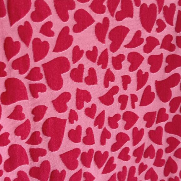 Betsey Johnson Urban Outfitters Velvet Burnout Mini Slip Dress XS Hearts Fairy - Picture 3 of 11